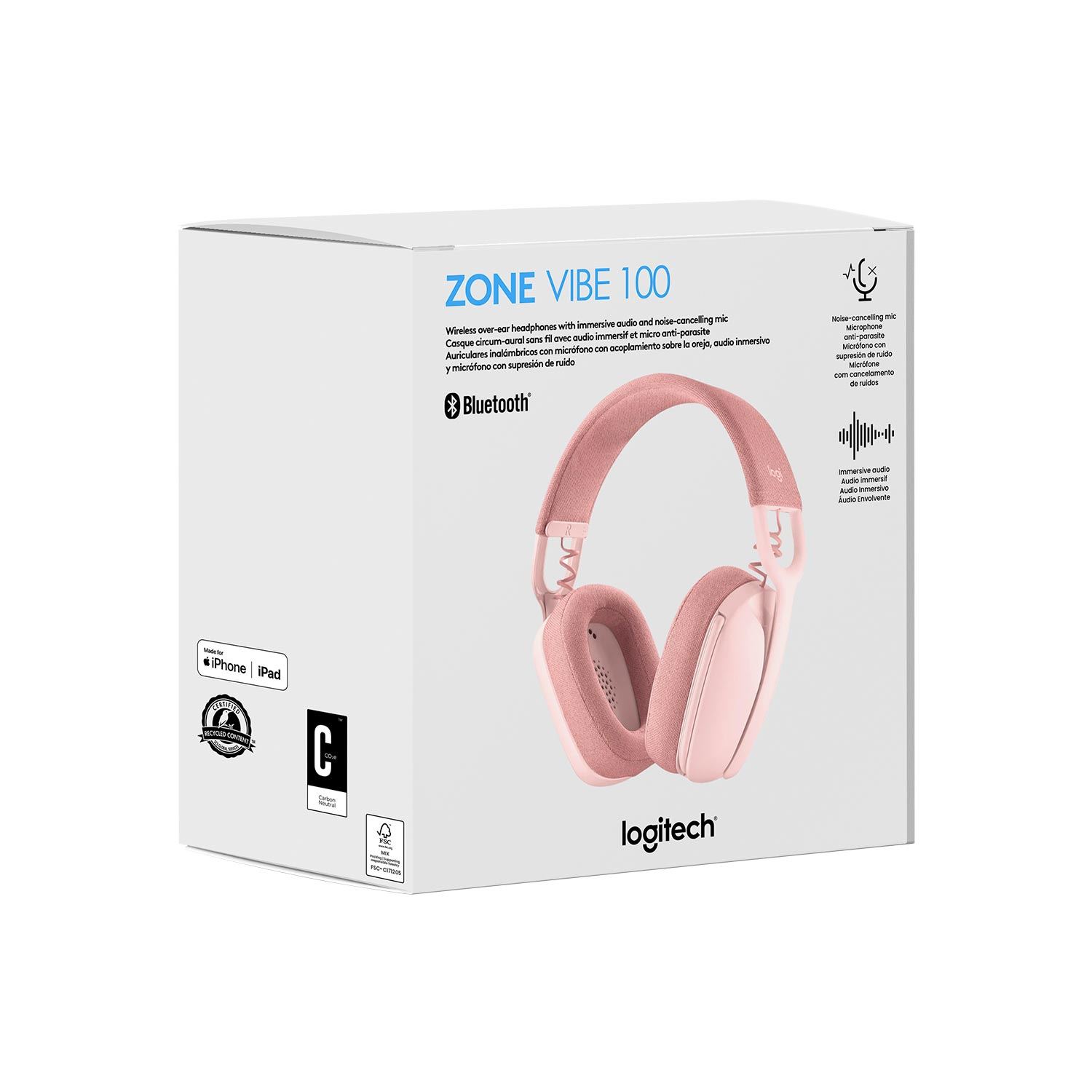Auriculares Inalámbricos Over-ear Logitech Zone Vibe 100